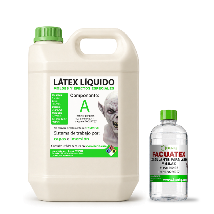 Látex Líquido Cremado 4L - FACUATEX 200gr :: ISERIQ