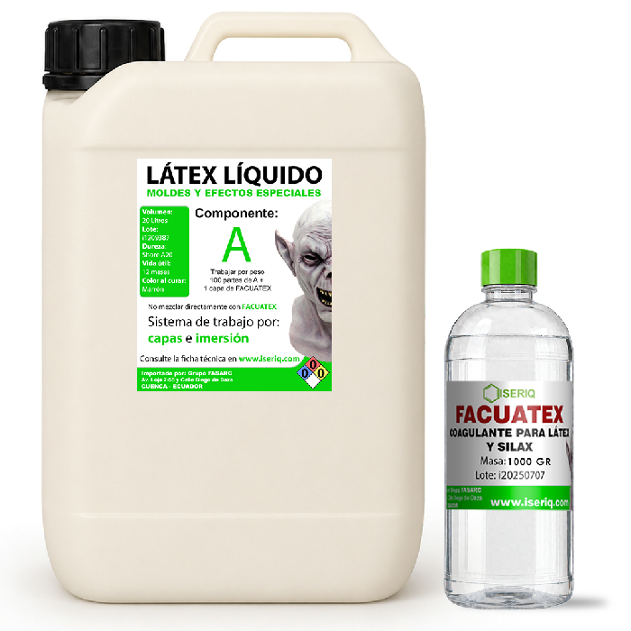 Látex Líquido Cremado 20L - FACUATEX 1KG :: ISERIQ